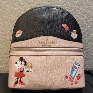 Kate Spade New York X Disney Minnie Mouse Medium Leather Backpack